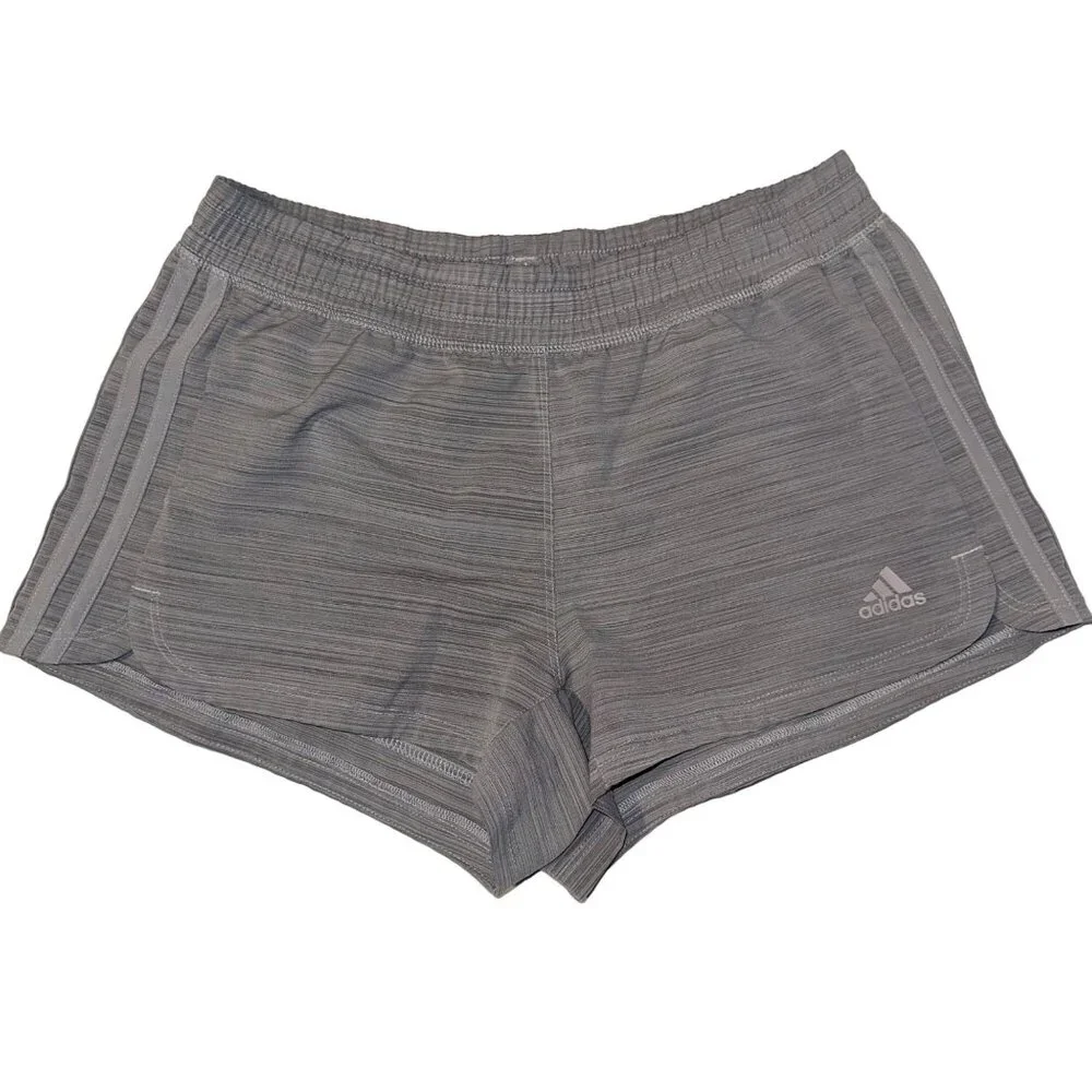 Adidas Aeroready Lot of 2 Athletic Pull On Shorts Purple Gray Womens Small - Picture 2 of 13